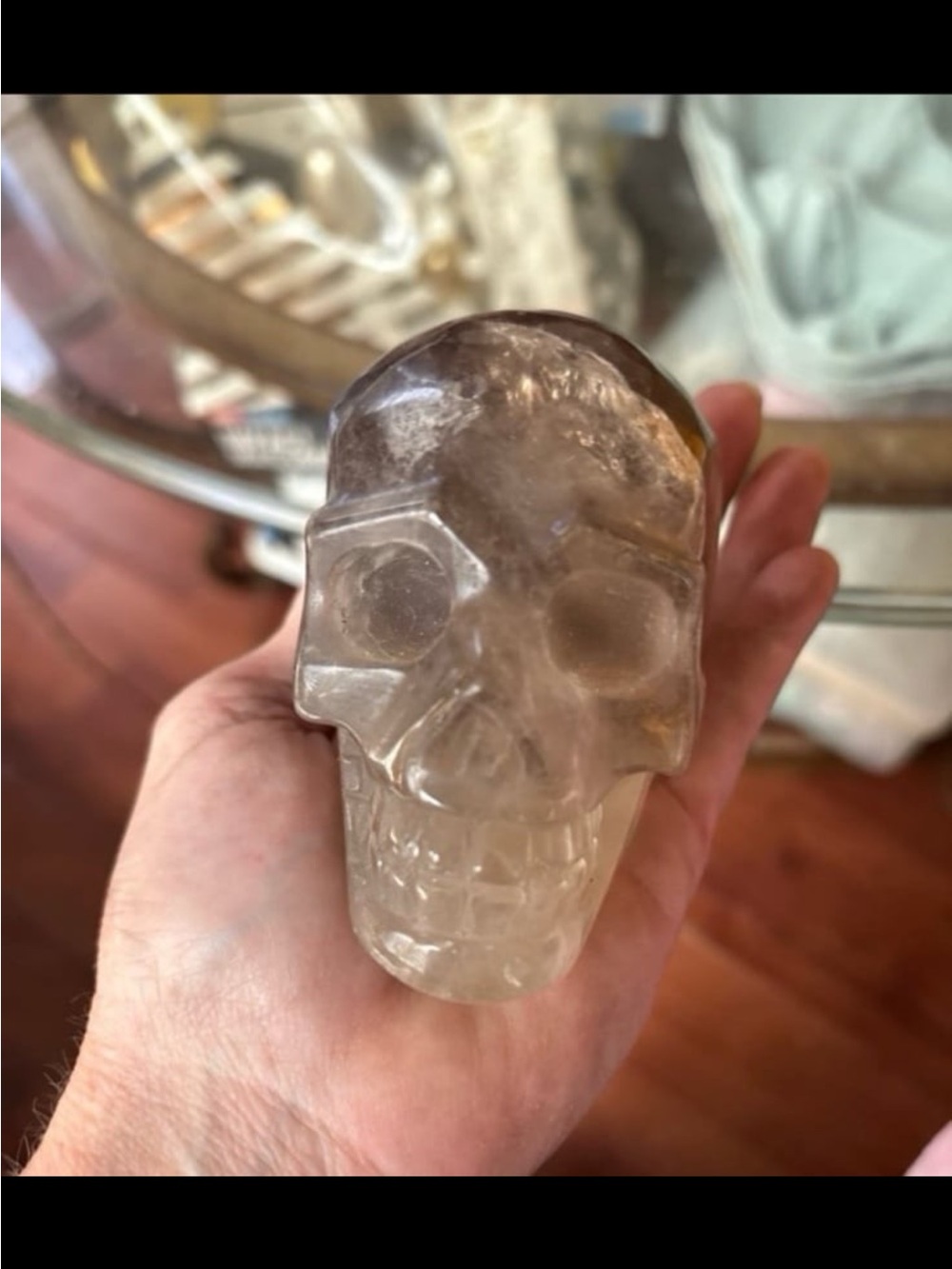 Smoky citrine Crystal Skull